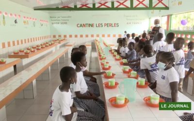 L’inauguration de la cantine les Perles à la TV ivoirienne