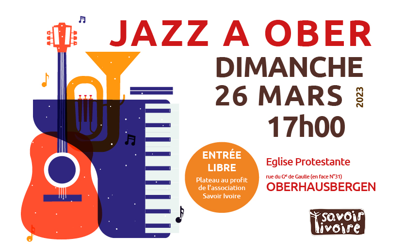 Concert Jazz à Oberhausbergen le 26 mars !