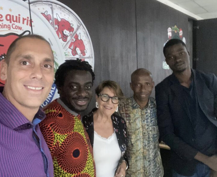 Chaleureuses retrouvailles avec les équipes du groupe Bel à Abidjan !