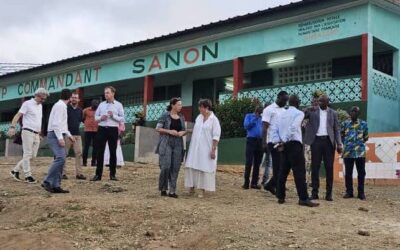 Visite de la Présidente Air France KLM à l’école Sanon !