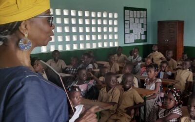 Visite de Fatou Keita à l’école du Commandant Sanon