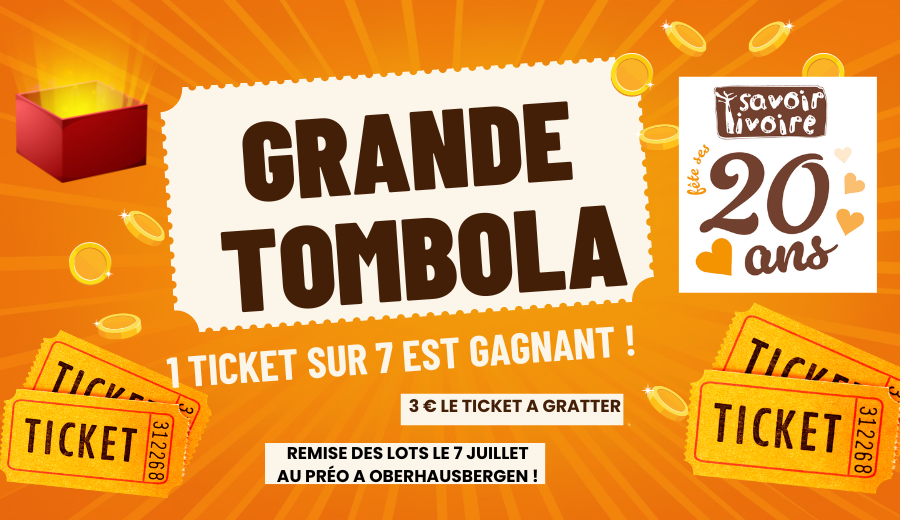 Grande Tombola des 20 ans !